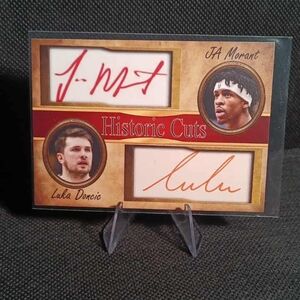 Historic Cuts LUKA DONCIC & JA MORANT ROOKIES- Facsimile Auto-